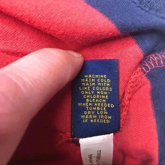 Polo By Ralph Lauren Red & Blue  Striped T-Shirt 2T - Picture 9 of 16